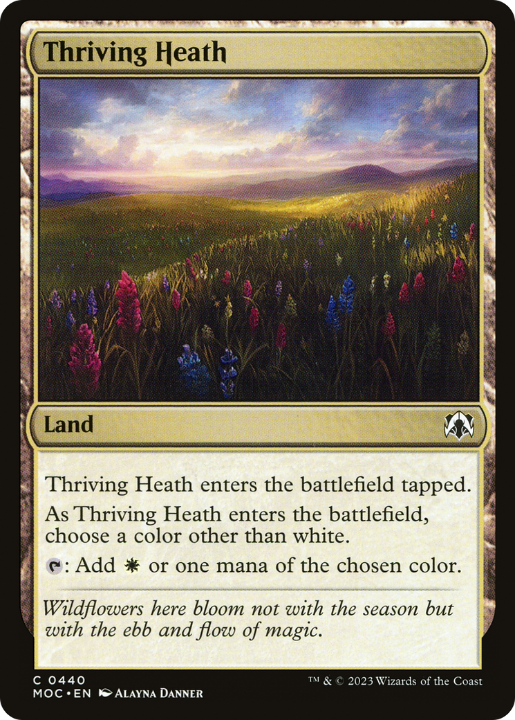 Thriving Heath (MOC-440) [March of the Machine Commander] MTG Single Wizards of the Coast