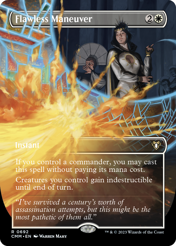 Flawless Maneuver (CMM-692) [Commander Masters] (Borderless) Foil MTG Single Wizards of the Coast