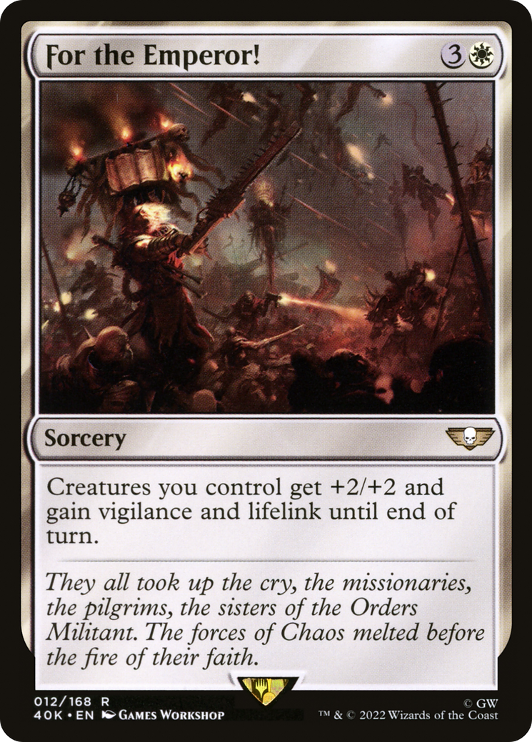 For the Emperor! (40K-012) [Warhammer 40,000 Commander] MTG Single Wizards of the Coast