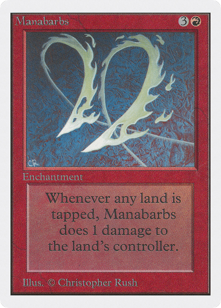 Manabarbs (2ED-164) [Oldschool] Unlimited Edition MTG Single Wizards of the Coast