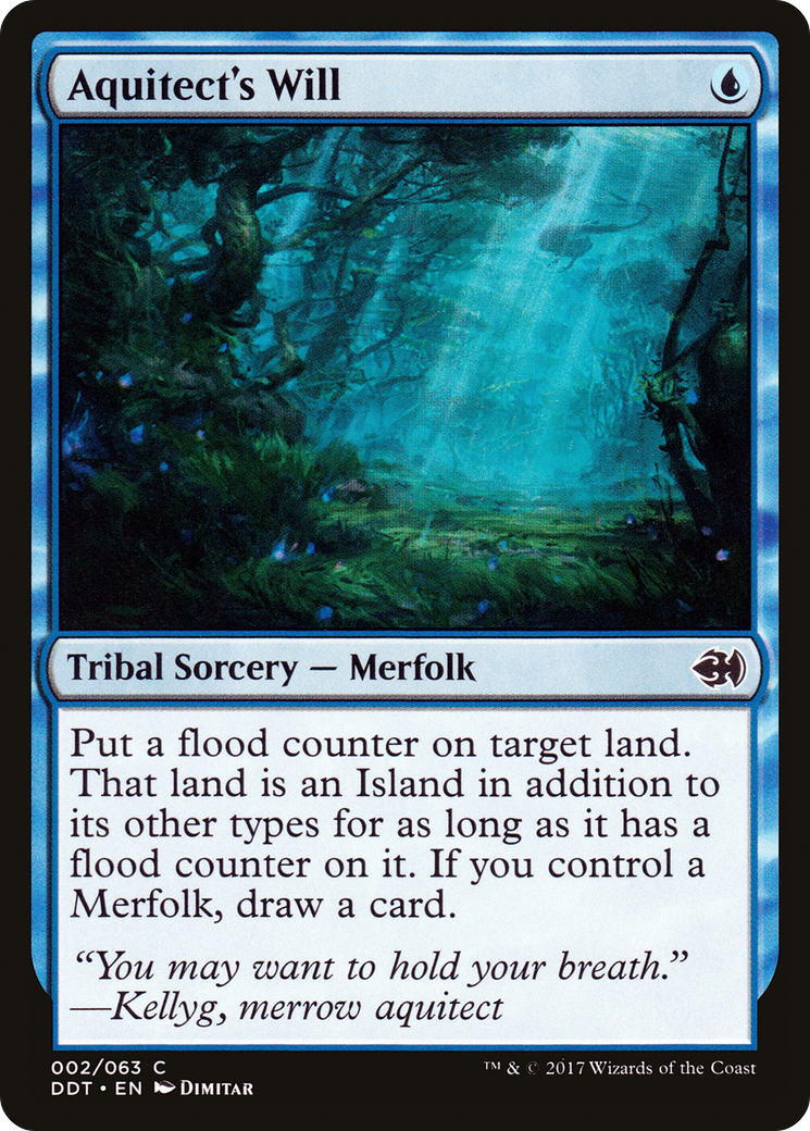 Aquitect's Will (DDT-002) [Misc] Duel Decks: Merfolk vs. Goblins MTG Single Wizards of the Coast