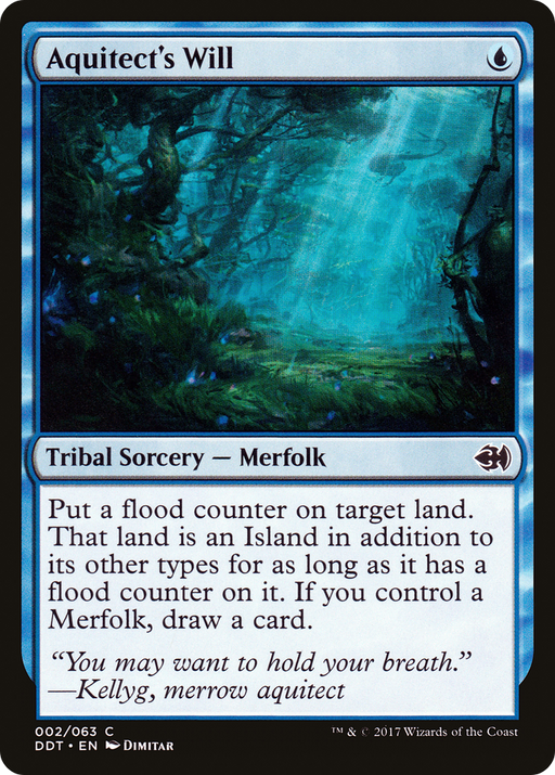 Aquitect's Will (DDT-002) [Misc] Duel Decks: Merfolk vs. Goblins MTG Single Wizards of the Coast