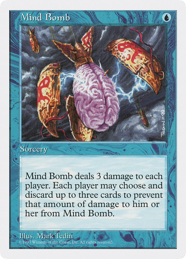 Mind Bomb (5ED-105) [Fifth Edition] MTG Single Wizards of the Coast