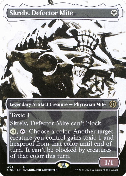 Skrelv, Defector Mite (ONE-301) [Phyrexia: All Will Be One] (Showcase) (Borderless) MTG Single Wizards of the Coast