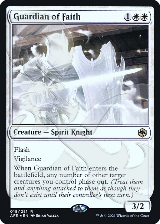 Guardian of Faith (AFR&-018) [Adventures in the Forgotten Realms Promos] Foil MTG Single Wizards of the Coast