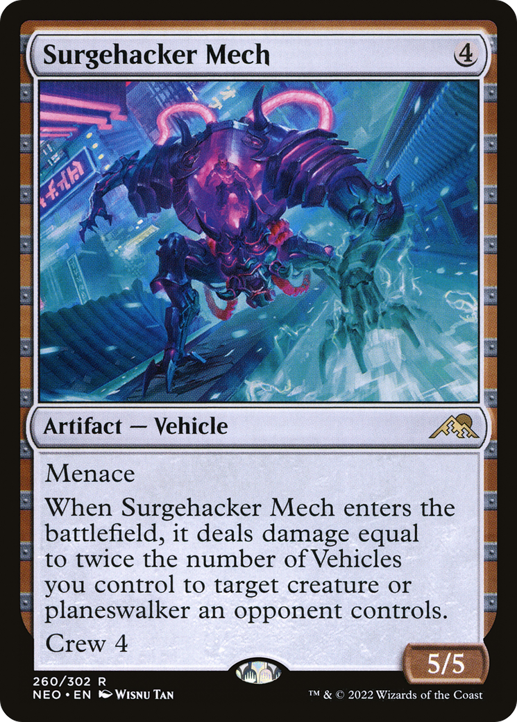 Surgehacker Mech (NEO-260) [Kamigawa: Neon Dynasty] MTG Single Wizards of the Coast