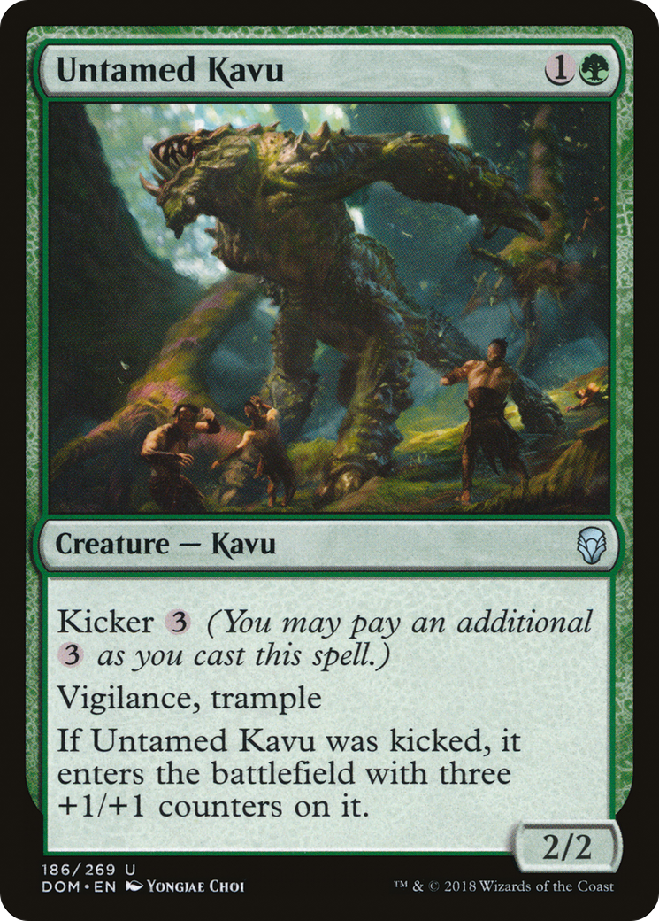 Untamed Kavu (DOM-186) [Dominaria] Foil MTG Single Wizards of the Coast