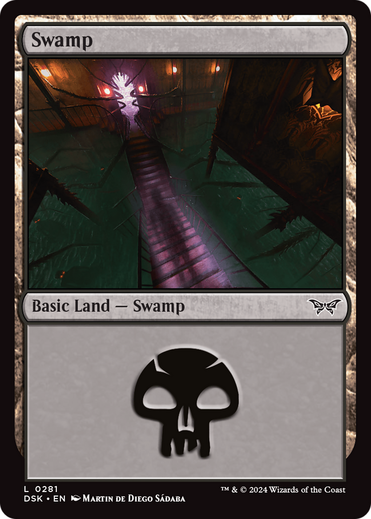 Swamp (0281) (DSK-281) [Duskmourn: House of Horror] Foil MTG Single Wizards of the Coast