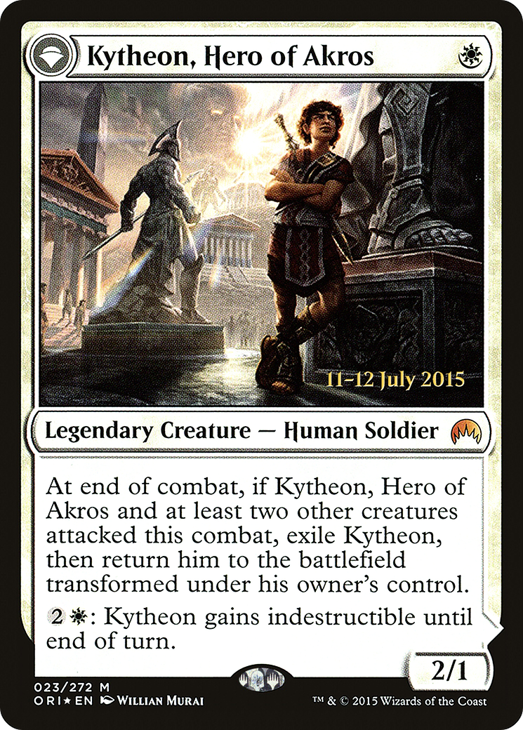 Kytheon, Hero of Akros // Gideon, Battle-Forged [Magic Origins Prerelease Promos] MTG Single Magic: The Gathering