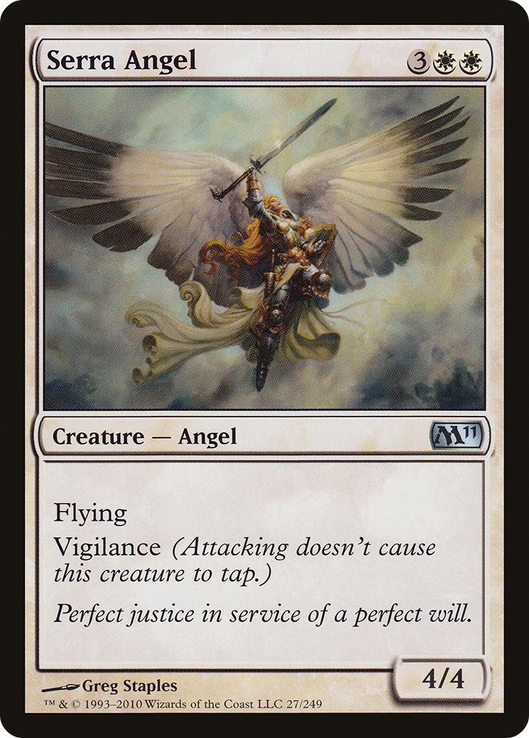 Serra Angel (M11-027) [Magic 2011] Foil MTG Single Wizards of the Coast