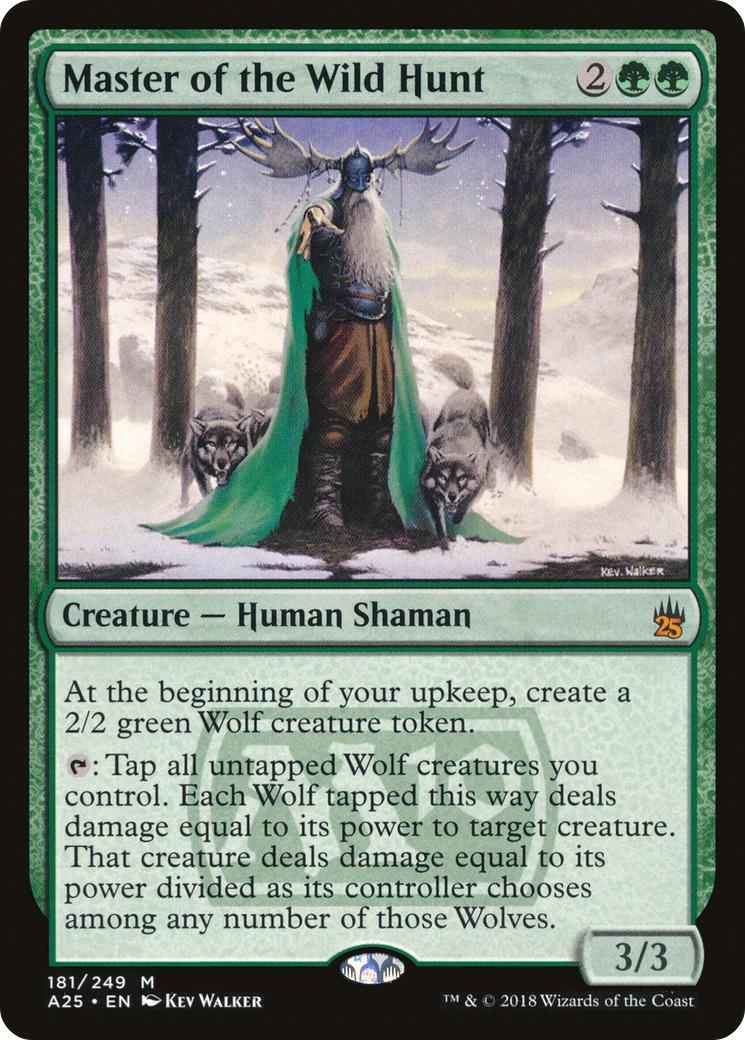 Master of the Wild Hunt (A25-181) [Masters 25] Foil MTG Single Wizards of the Coast