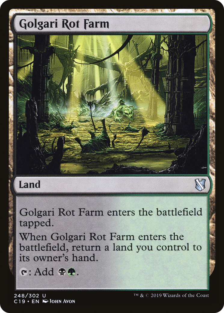 Golgari Rot Farm (C19-248) [Commander 2019] MTG Single Wizards of the Coast