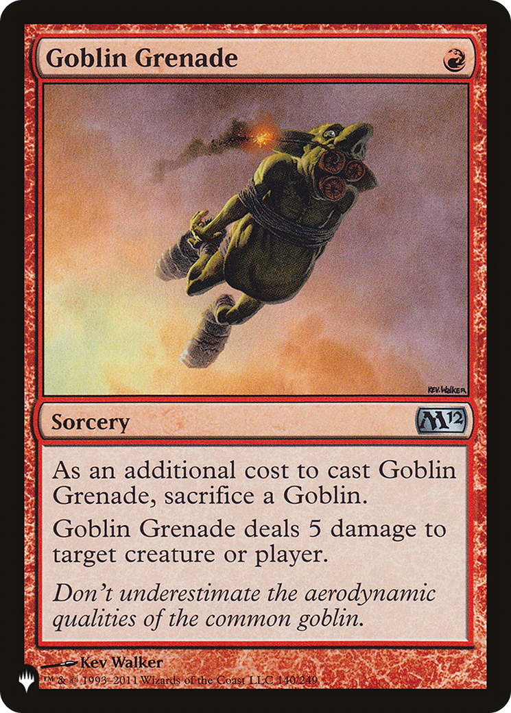 Goblin Grenade (LIST-M12-140) [The List] MTG Single Wizards of the Coast