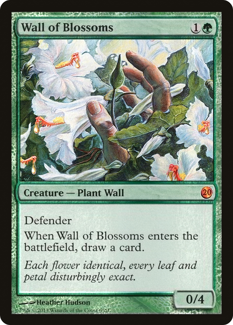 Wall of Blossoms (V13-006) [Misc] From the Vault: Twenty Foil MTG Single Wizards of the Coast