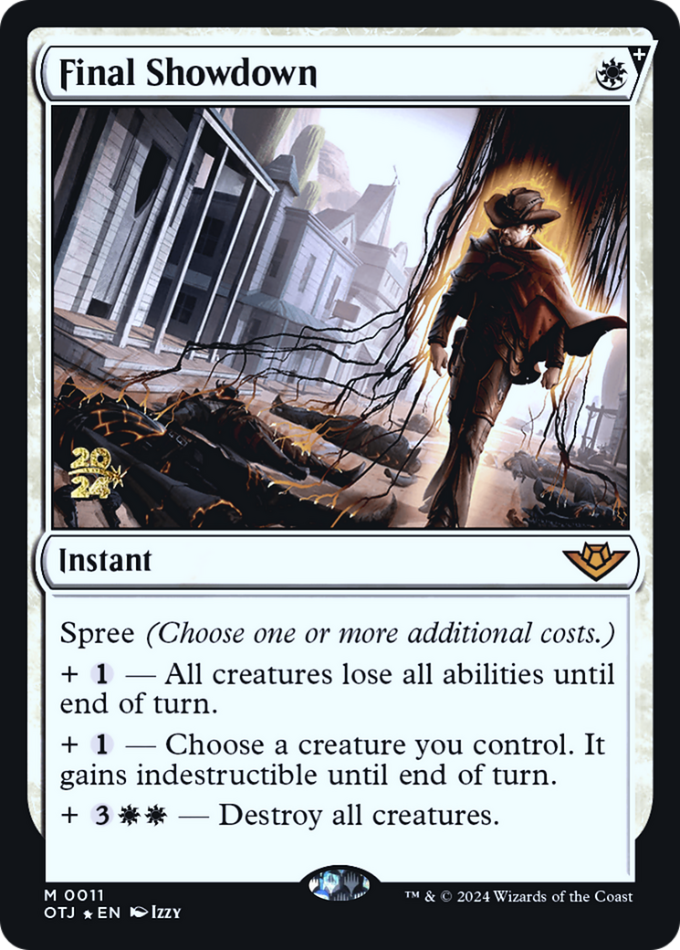 Final Showdown (PRE-011) [Outlaws of Thunder Junction Promos] Foil MTG Single Wizards of the Coast