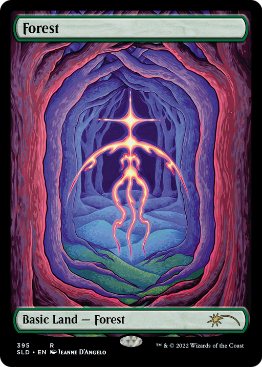 Forest (395) (SLD-395) [Secret Lair] Drop MTG Single Wizards of the Coast