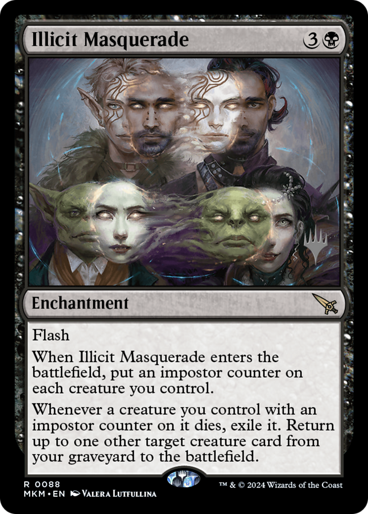 Illicit Masquerade (PPMKM-088) [Murders at Karlov Manor Promos] Foil MTG Single Wizards of the Coast