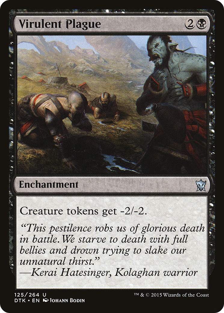 Virulent Plague (DTK-125) [Dragons of Tarkir] MTG Single Wizards of the Coast