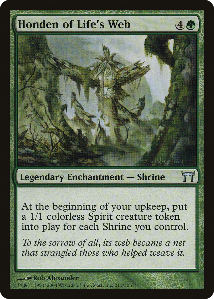 Honden of Life's Web (CHK-213) [Champions of Kamigawa] Foil MTG Single Wizards of the Coast