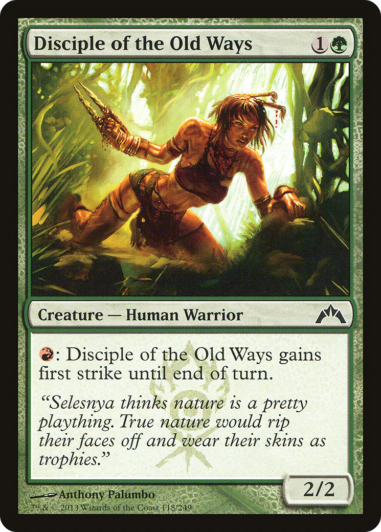 Disciple of the Old Ways (GTC-118) [Gatecrash] MTG Single Wizards of the Coast
