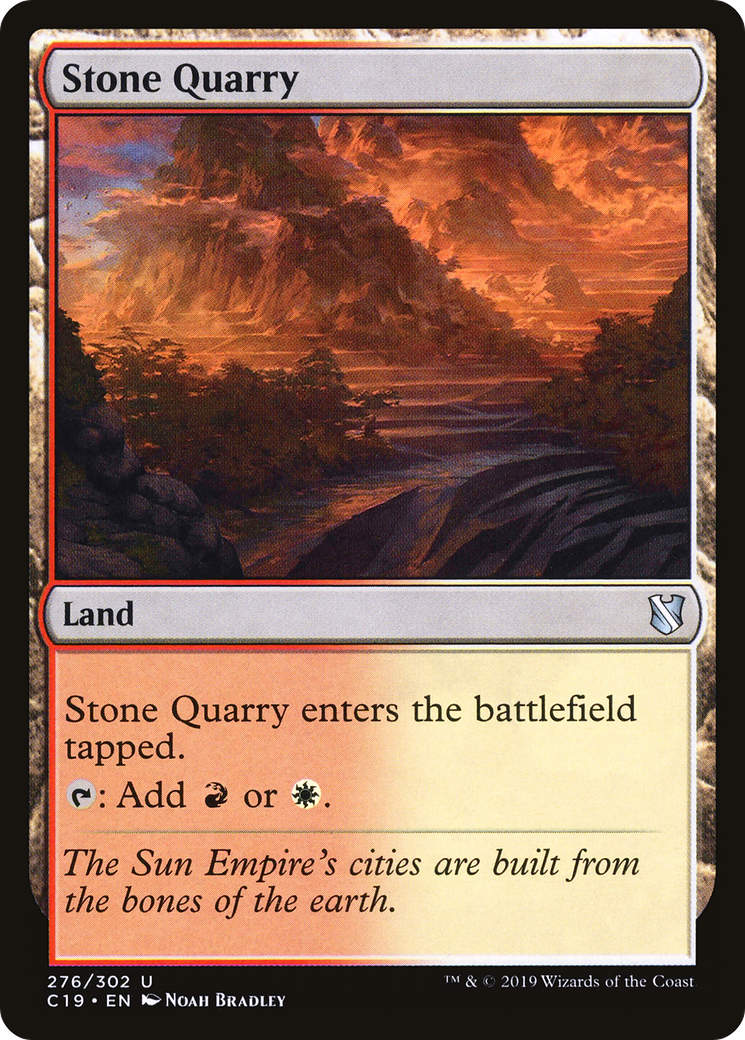 Stone Quarry (C19-276) [Commander 2019] MTG Single Wizards of the Coast