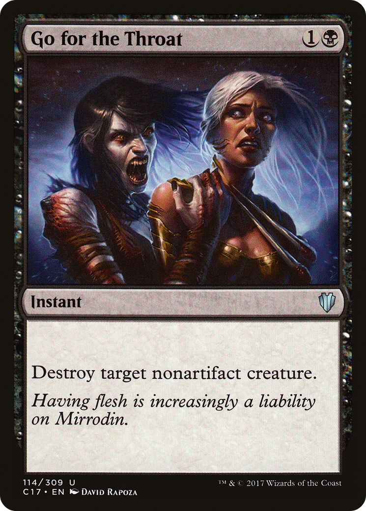 Go for the Throat (C17-114) [Commander 2017] MTG Single Wizards of the Coast
