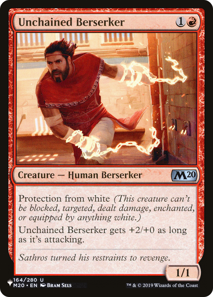 Unchained Berserker (LIST-164/280) [Mystery Booster] The List MTG Single Wizards of the Coast