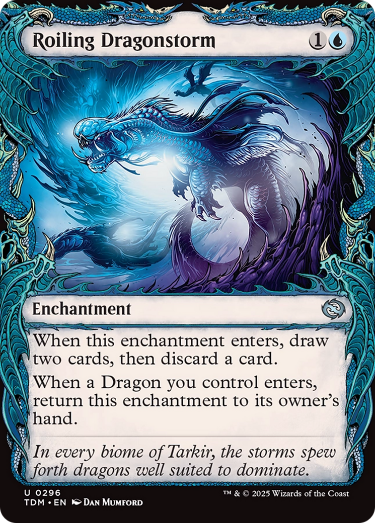 Roiling Dragonstorm (Showcase) (TDM-296) [Tarkir: Dragonstorm] Foil MTG Single Wizards of the Coast