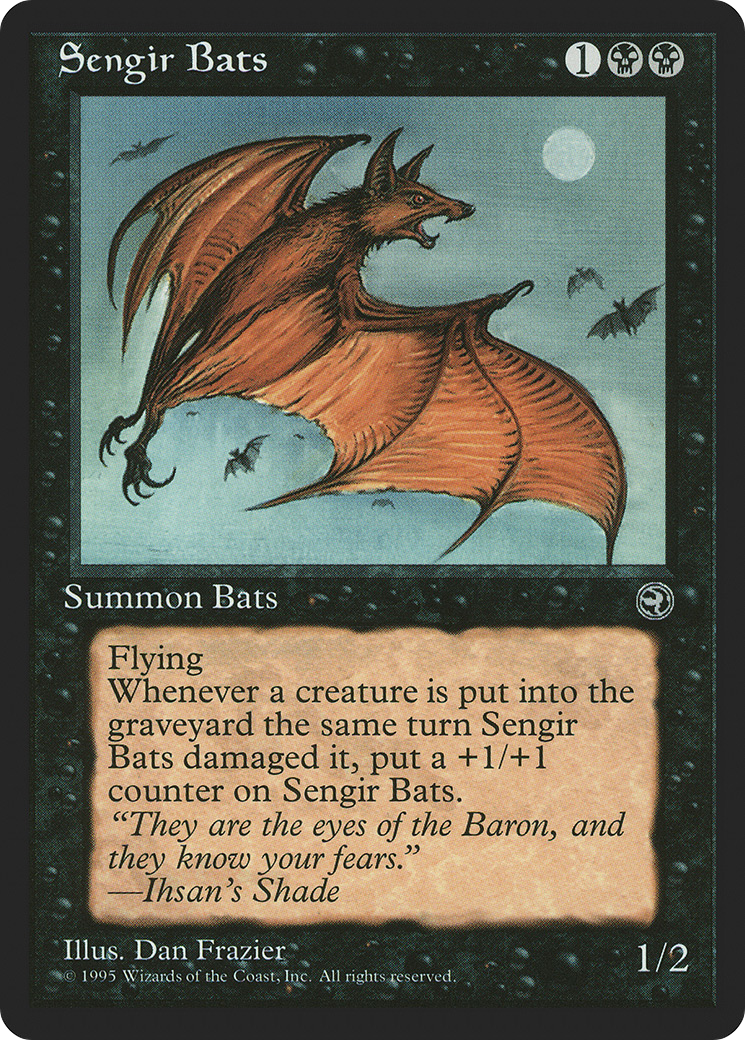 Sengir Bats (HML-57A) [Homelands] MTG Single Wizards of the Coast