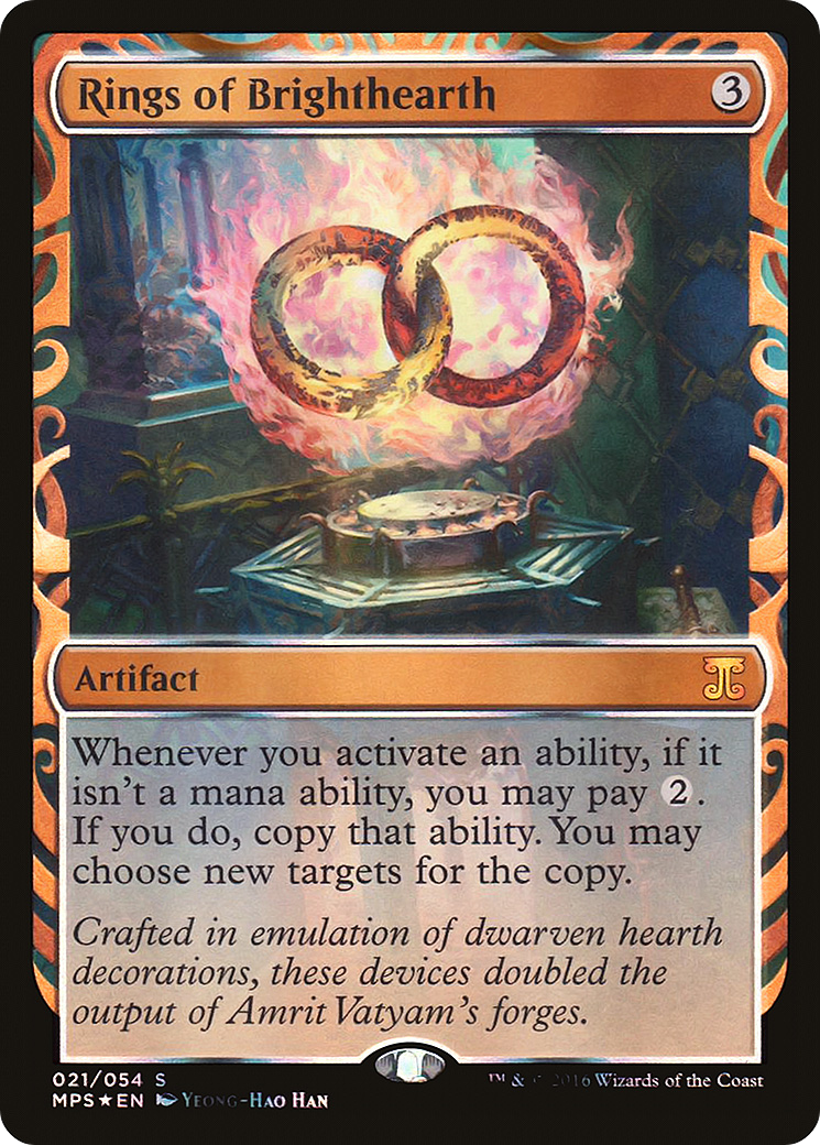 Rings of Brighthearth (MPS-021) [Kaladesh Inventions] Foil MTG Single Wizards of the Coast