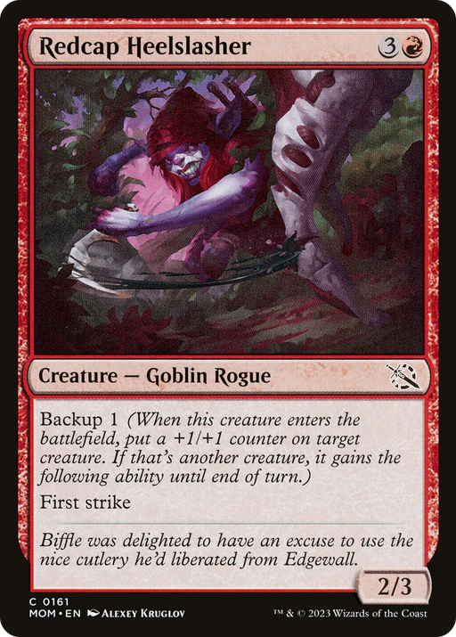 Redcap Heelslasher (MOM-161) [March of the Machine] MTG Single Wizards of the Coast