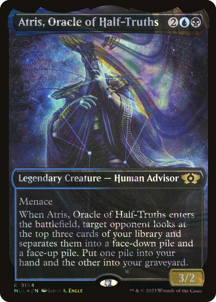 Atris, Oracle of Half-Truths (MUL-164) [Multiverse Legends] (Showcase) Foil MTG Single Wizards of the Coast