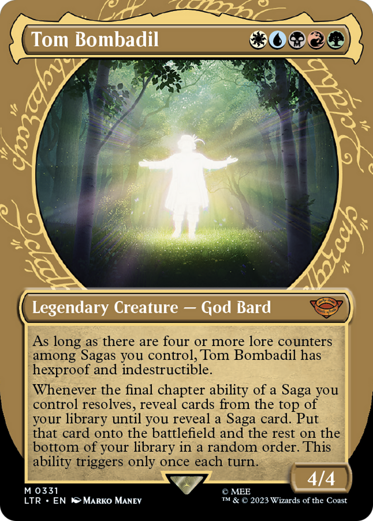 Tom Bombadil (LTR-331) [The Lord of the Rings: Tales of Middle-earth] (Showcase) (Borderless) MTG Single Wizards of the Coast