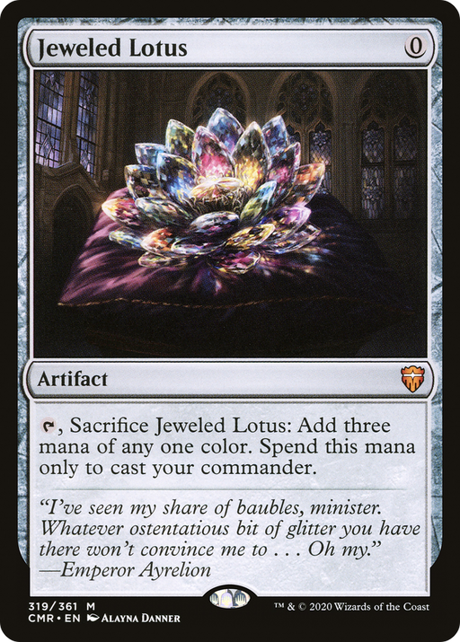 Jeweled Lotus (CMR-319) [Commander Legends] MTG Single Wizards of the Coast