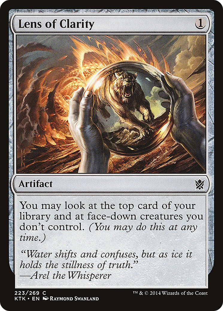 Lens of Clarity (KTK-223) [Khans of Tarkir] Foil MTG Single Wizards of the Coast