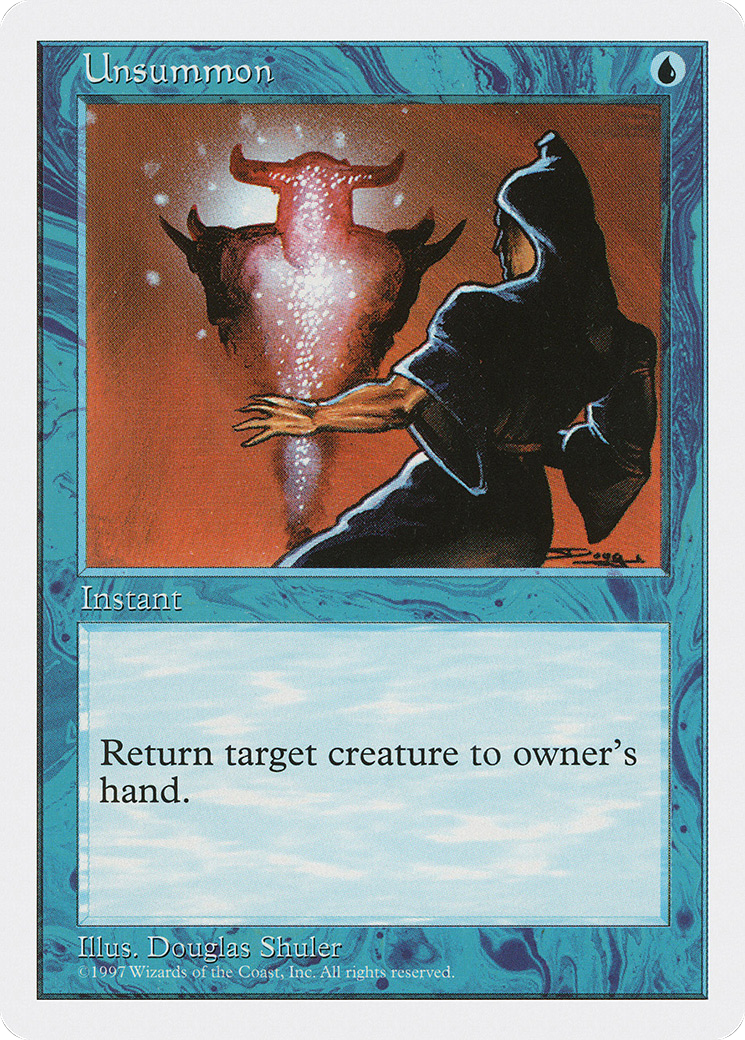 Unsummon (5ED-132) [Fifth Edition] MTG Single Wizards of the Coast