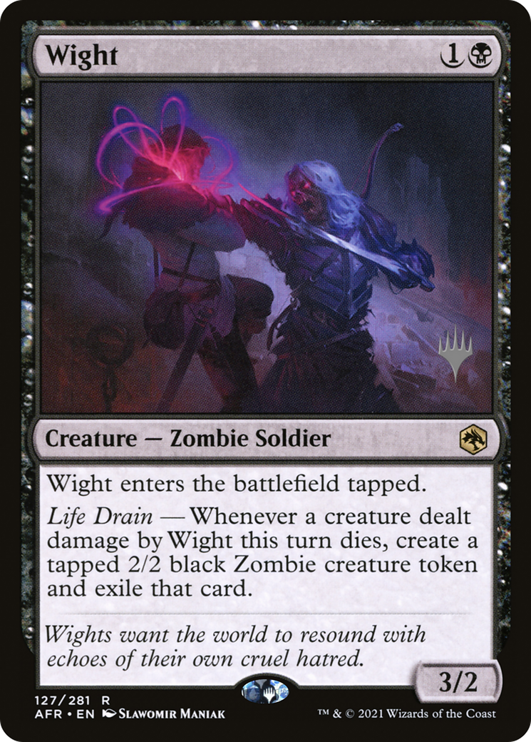 Wight (PPAFR-127) [Adventures in the Forgotten Realms Promos] MTG Single Wizards of the Coast