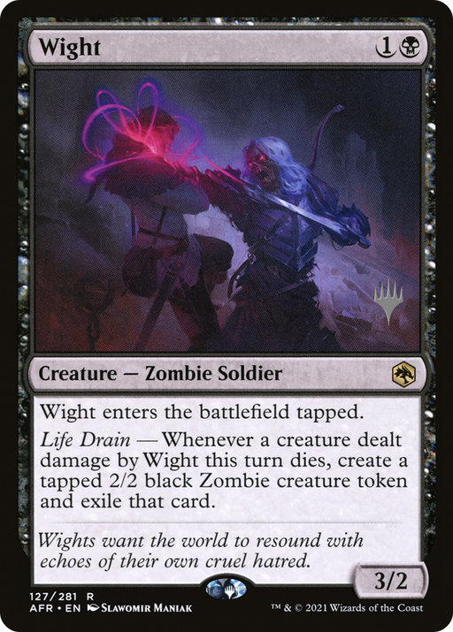 Wight (PPAFR-127) [Adventures in the Forgotten Realms Promos] MTG Single Wizards of the Coast