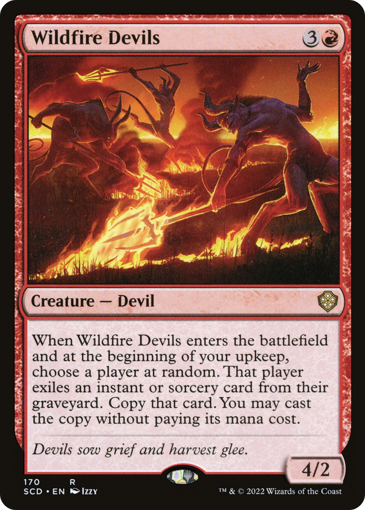 Wildfire Devils (SCD-170) [Starter Commander Decks] MTG Single Wizards of the Coast