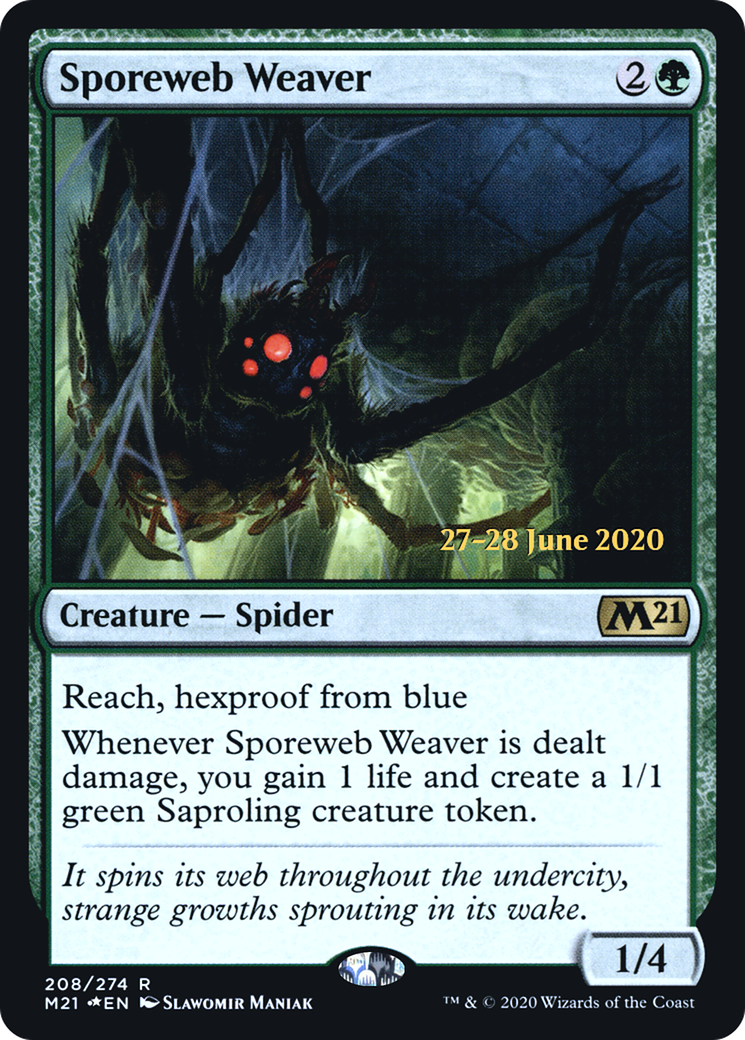 Sporeweb Weaver (PRE-208) [Core Set 2021 Promos] Foil MTG Single Wizards of the Coast