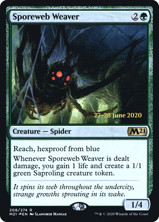 Sporeweb Weaver (PRE-208) [Core Set 2021 Promos] Foil MTG Single Wizards of the Coast