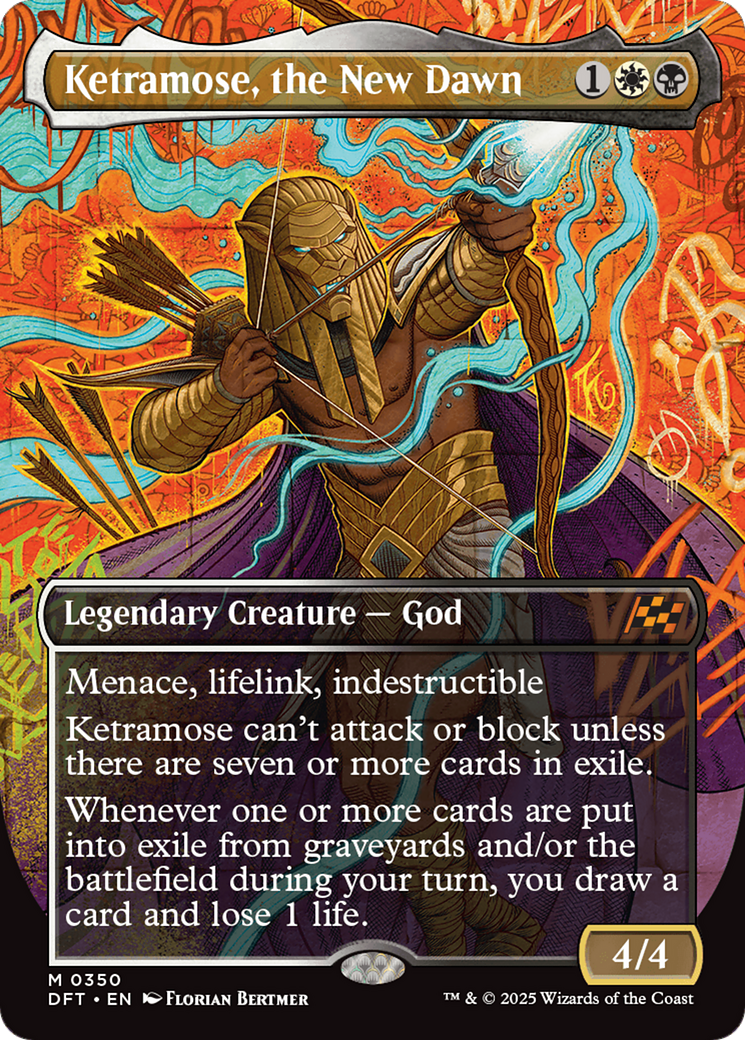 Ketramose, the New Dawn (DFT-350) [Aetherdrift] (Borderless) Foil MTG Single Wizards of the Coast