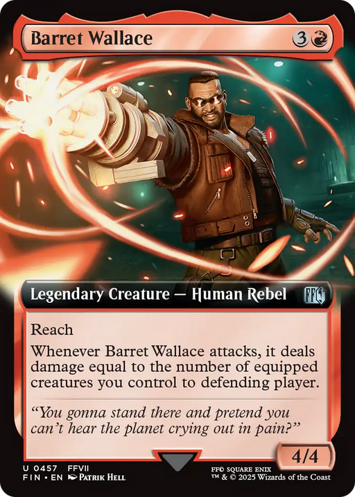 Barret Wallace (FIN-457) [FINAL FANTASY] (Extended Art) MTG Single Wizards of the Coast