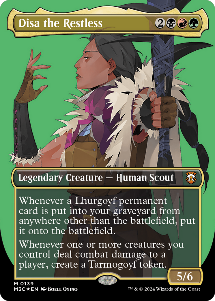 Disa the Restless (Ripple Foil) (M3C-139) [Modern Horizons 3 Commander] (Borderless) Foil MTG Single Wizards of the Coast