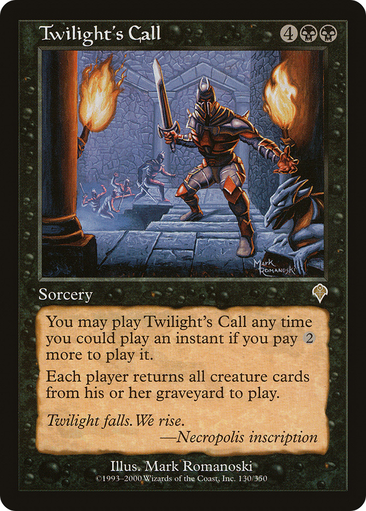 Twilight's Call (INV-130) [Invasion] Foil MTG Single Wizards of the Coast