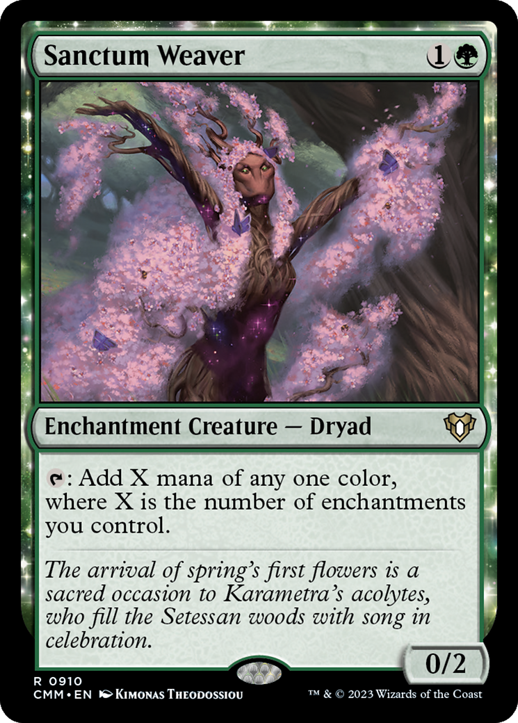 Sanctum Weaver (CMM-910) [Commander Masters] MTG Single Wizards of the Coast