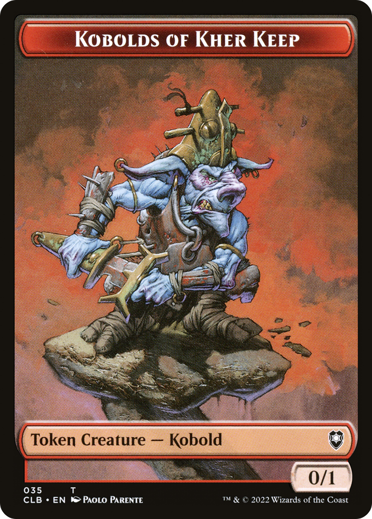 Kobolds of Kher Keep (TCLB-035) [Tokens] Battle for Baldur's Gate Tokens MTG Single Wizards of the Coast