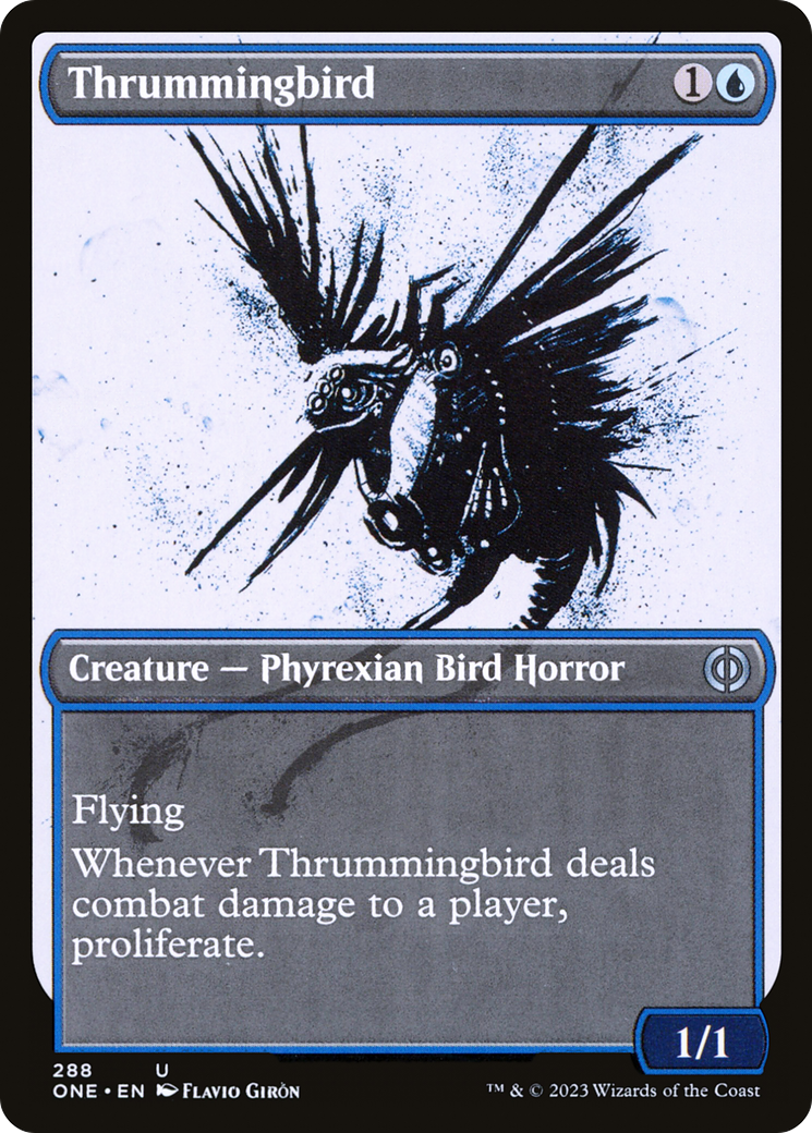Thrummingbird (ONE-288) [Phyrexia: All Will Be One] (Showcase) MTG Single Wizards of the Coast