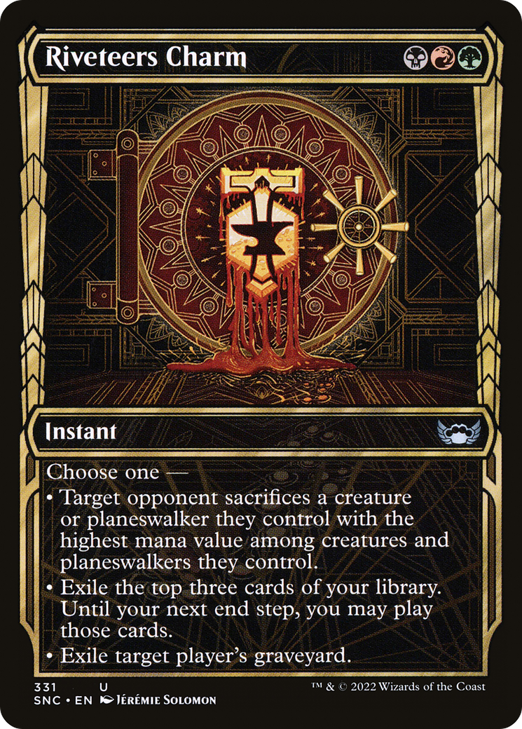 Riveteers Charm (SNC-331) [Streets of New Capenna] (Showcase) MTG Single Wizards of the Coast