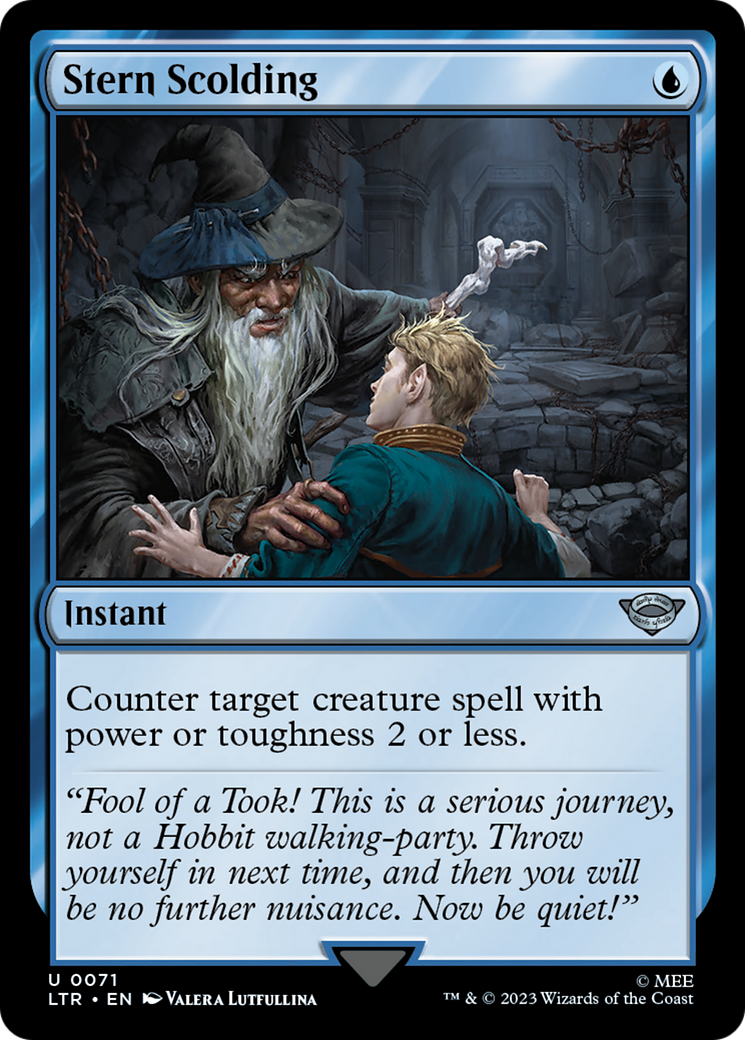 Stern Scolding (LTR-071) [The Lord of the Rings: Tales of Middle-earth] Foil MTG Single Wizards of the Coast